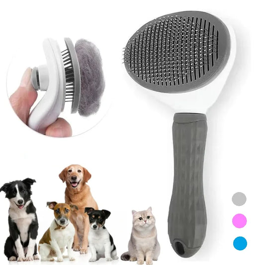 Self- Cleaning Fur Brush For Cats And Dogs