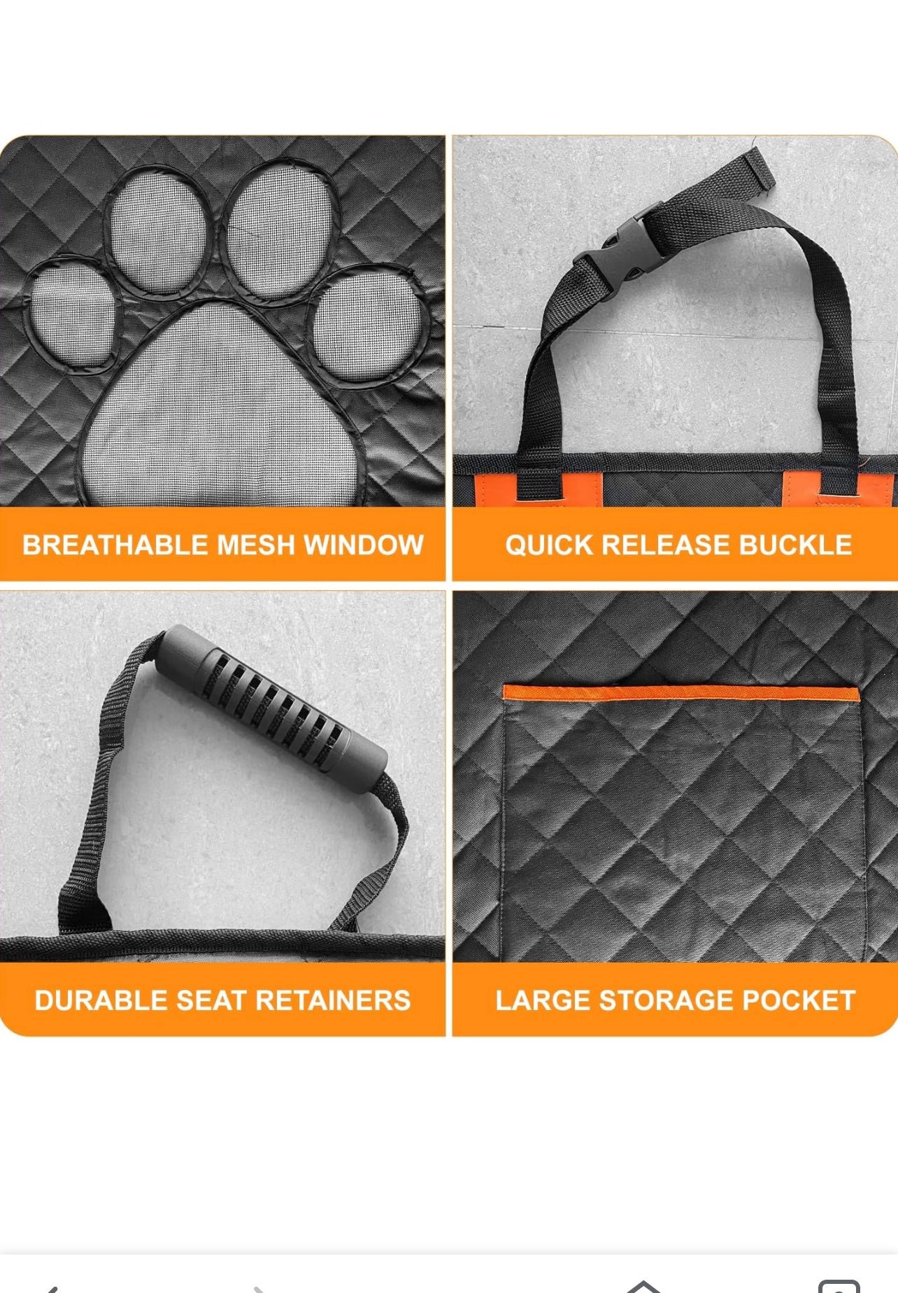 Water Repellent Car Seat Cover